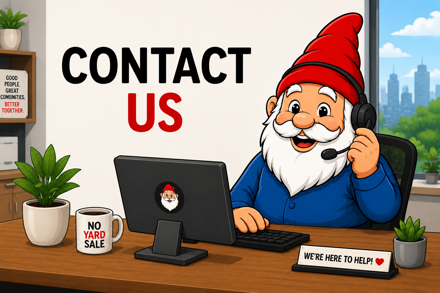 No Yard Sale contact page image
